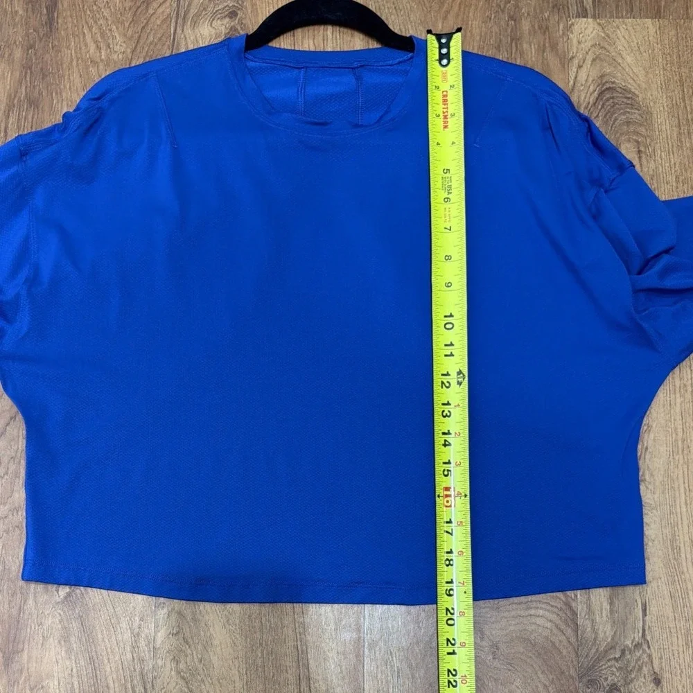 Lululemon Abrasion-Resistant Training Long-Sleeve Shirt Wild‎ Indigo W3FP3S Blue
